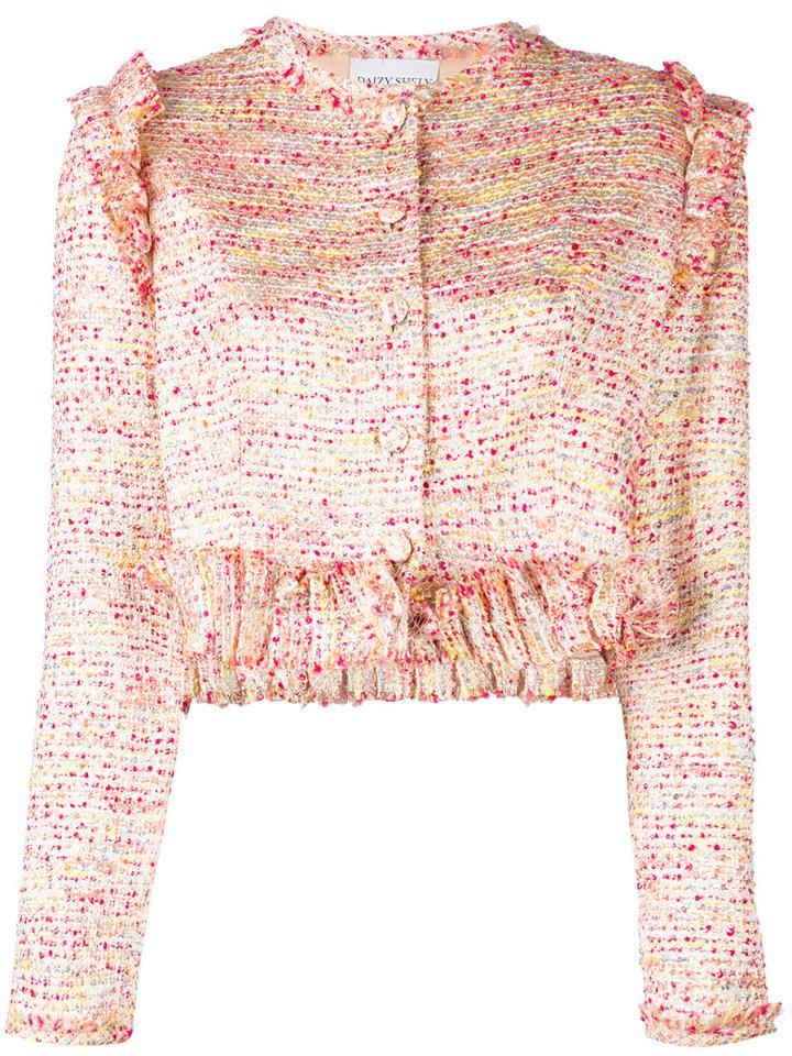 Daizy Shely - Textured Jacket - Women - Cotton/acrylic/polyester/other Fibers - 42, Cotton/acrylic/polyester/other Fibers