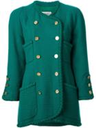 Chanel Vintage Double Breasted Jacket, Women's, Size: 38, Green
