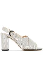 Tod's Striped Sandals - White