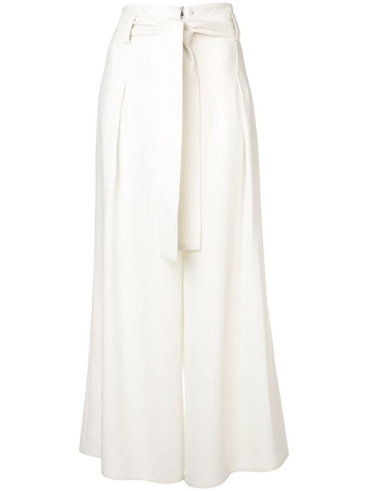 Proenza Schouler Paperbag Wide Pant-textured Crepe - Ecru