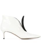 Christopher Kane Lace Crotch Ankle Boot - White