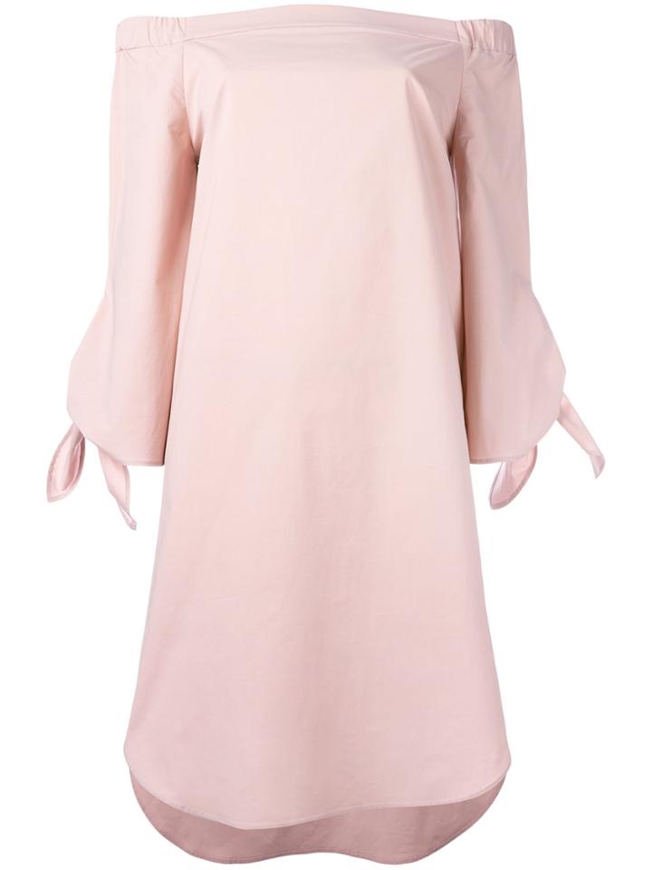 Erika Cavallini Off Shoulder Dress - Pink & Purple