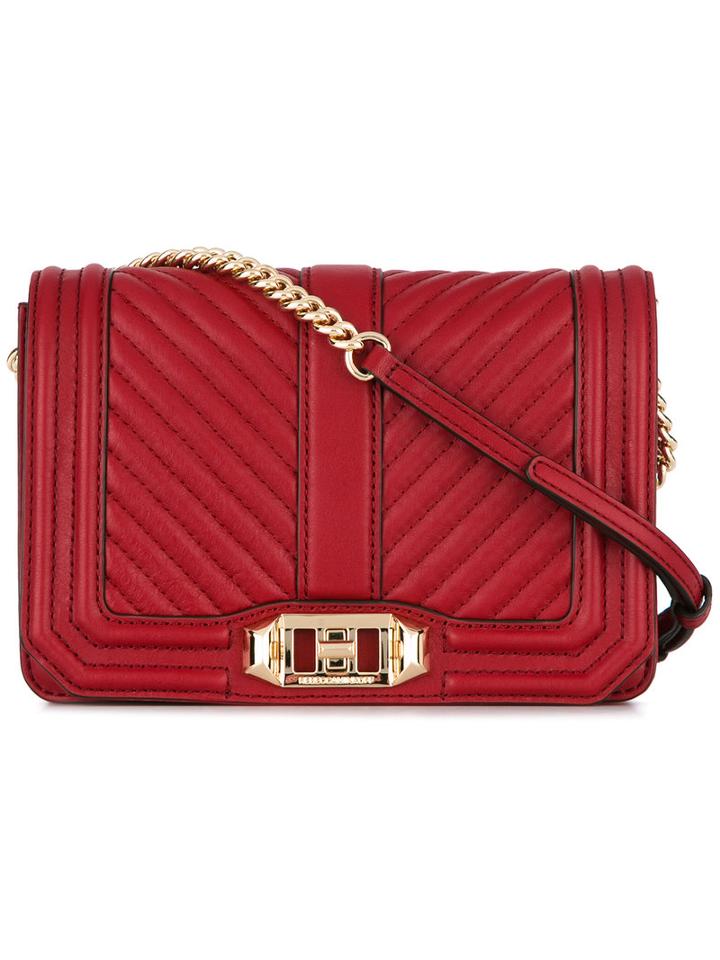 Rebecca Minkoff Quilted Crossbody Bag, Red, Polyester/cupro/leather