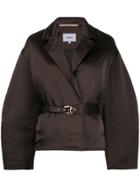 Nanushka Belted Wide Sleeve Jacket - Brown
