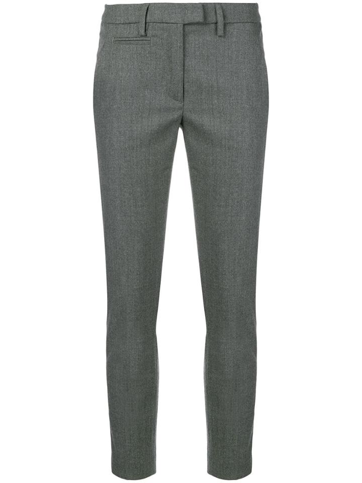 Dondup Slim Cropped Trousers - Grey