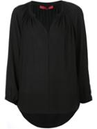 Tamara Mellon Loose Fit Blouse, Women's, Size: 6, Black, Silk