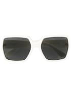 Saint Laurent - Monogram M2 Sunglasses - Women - Acetate - One Size, White, Acetate
