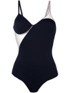 La Perla Underwired Sheer Detail Swimsuit, Women's, Size: 34b, Black, Nylon/spandex/elastane