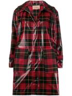 Twin-set Tartan Raincoat - Red