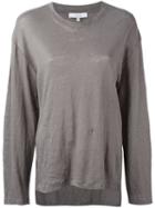 Iro Large Plain Sweatshirt, Women's, Size: Medium, Grey, Linen/flax