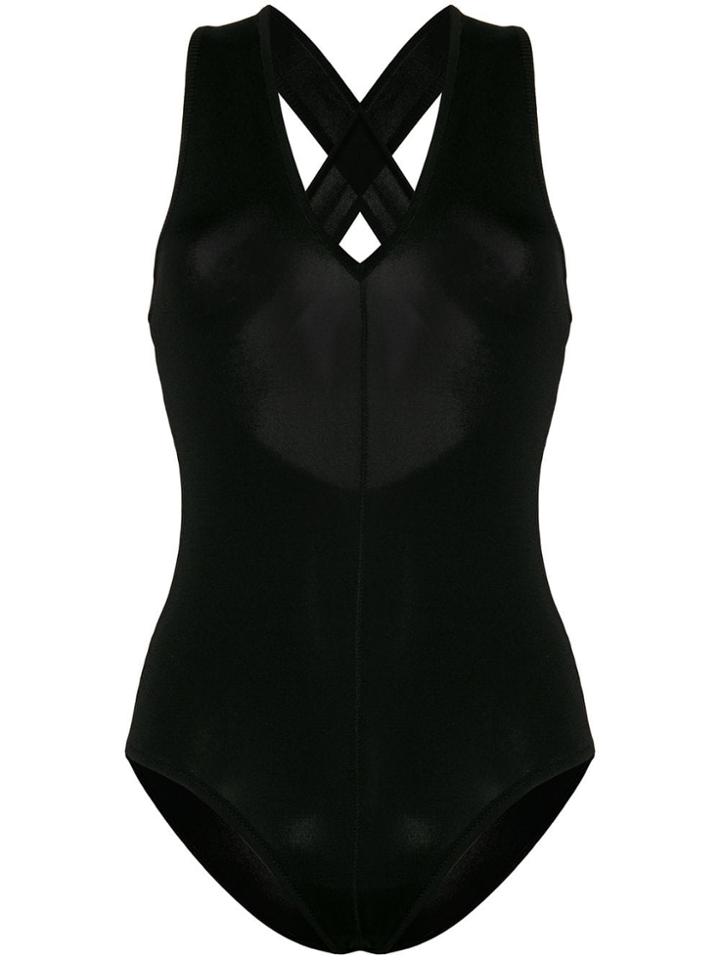 Forte Forte Crisscross Back Swimsuit - Black