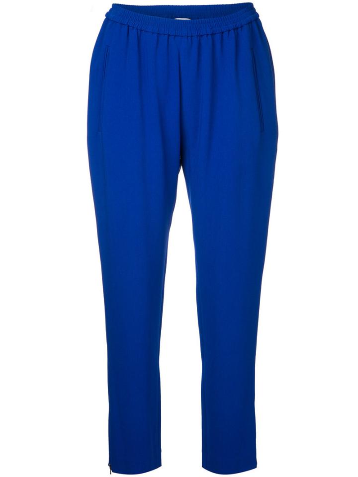 Stella Mccartney - Tamara Trousers - Women - Spandex/elastane/acetate/viscose - 46, Blue, Spandex/elastane/acetate/viscose