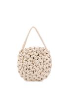 Alienina Rope Knit Tote Bag - White