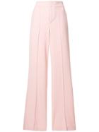 Alice+olivia High-waisted Flared Trousers - Pink & Purple