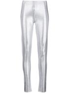 Paco Rabanne Skinny Lamé Trousers - Metallic