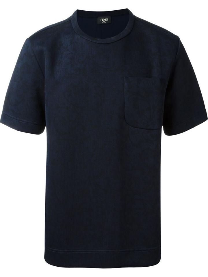 Fendi Baroque Print Boxy T-shirt