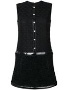 Philosophy Di Lorenzo Serafini Button Up Sleeveless Short Dress -