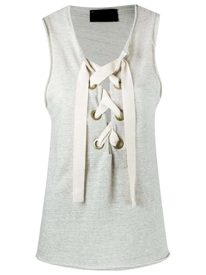 Andrea Bogosian Sleeveless Blouse, Women's, Size: P, Nude/neutrals, Cotton/polyester