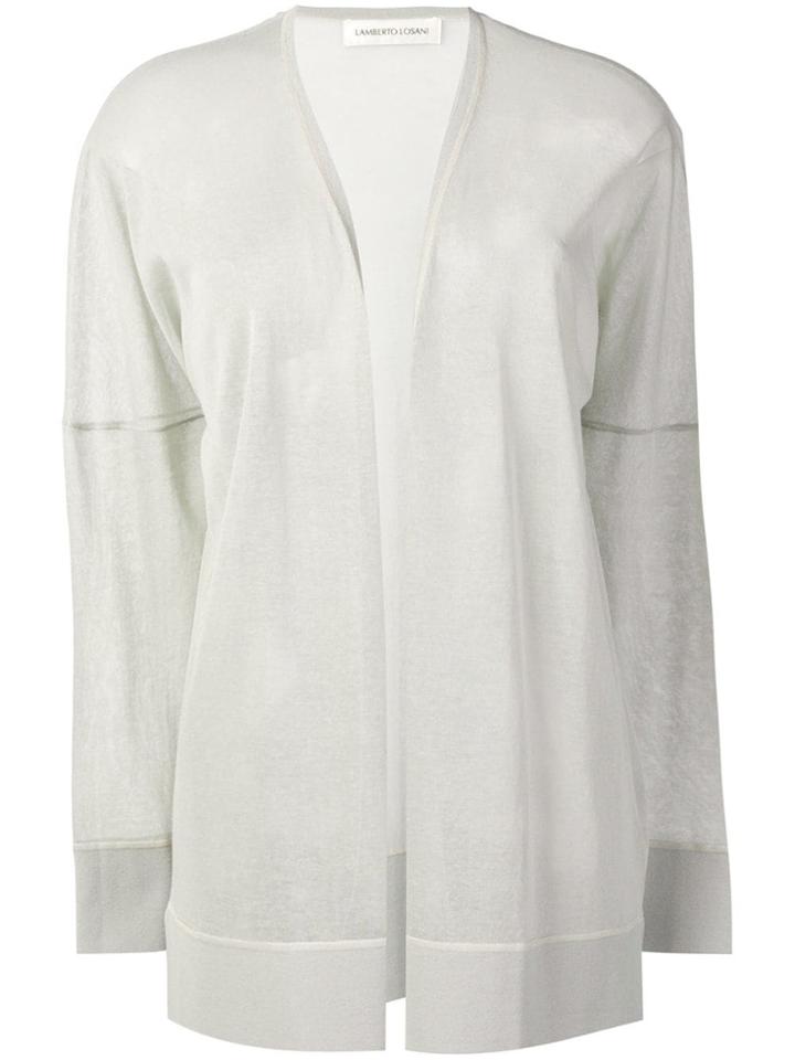 Lamberto Losani Lightweight Cardigan - Neutrals