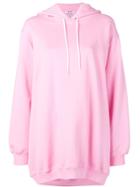 Msgm Oversized Hooded Sweatshirt - Pink