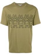 Stella Mccartney - Cats Print T-shirt - Men - Cotton - S, Green, Cotton
