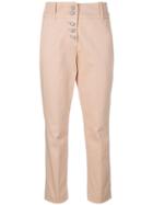 Dondup Cropped Trousers - Pink & Purple