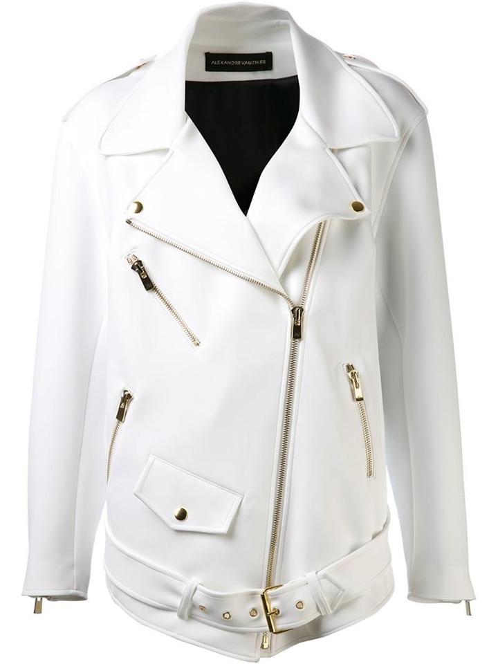 Alexandre Vauthier Neoprene Oversized Biker Jacket