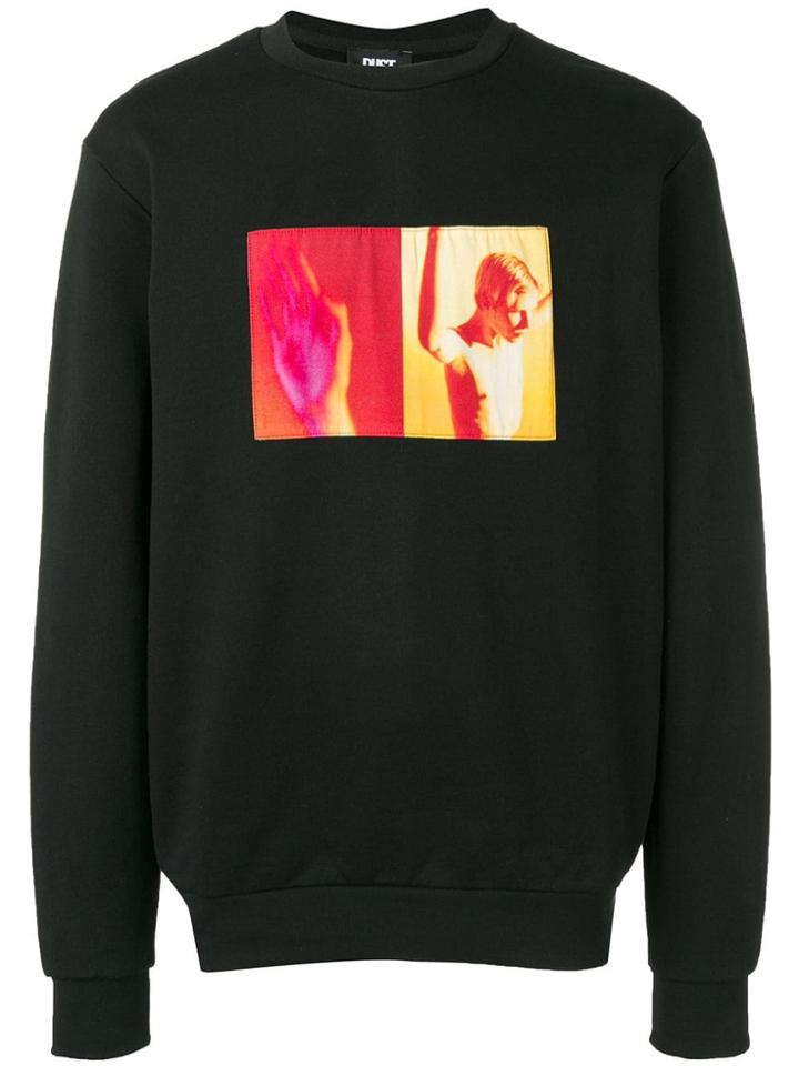 Dust Graphic Print Sweatshirt - Black