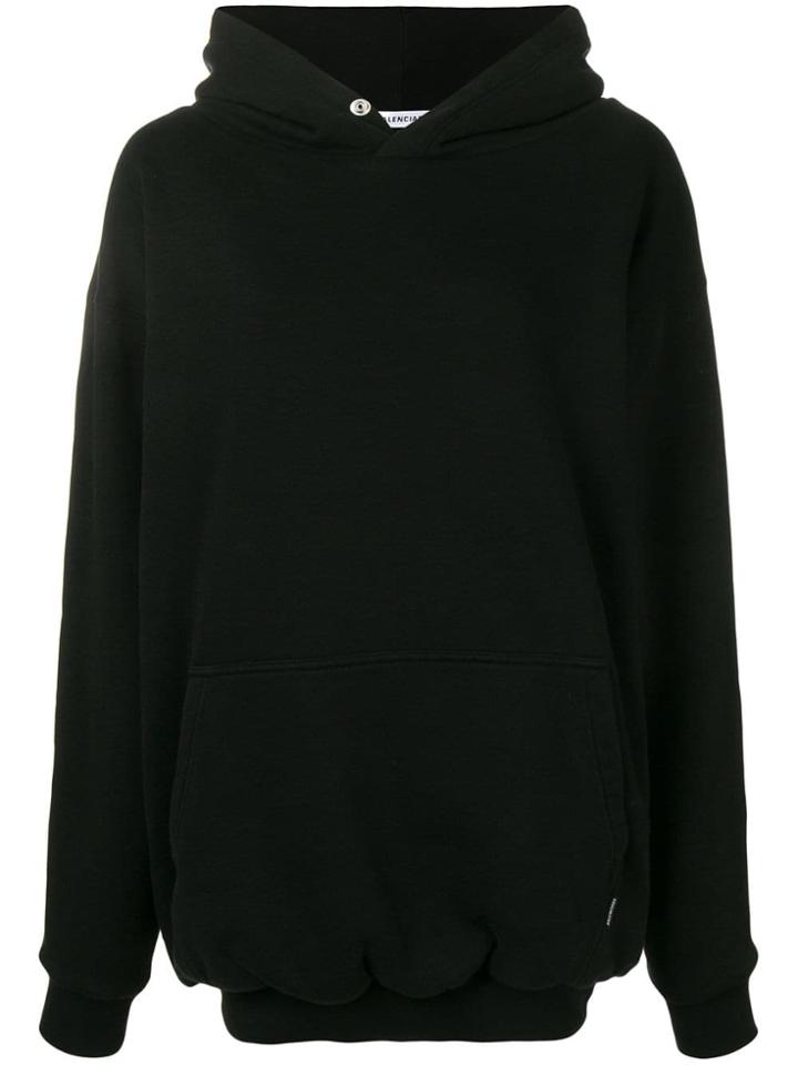 Balenciaga Double Layer Hoodie - Black