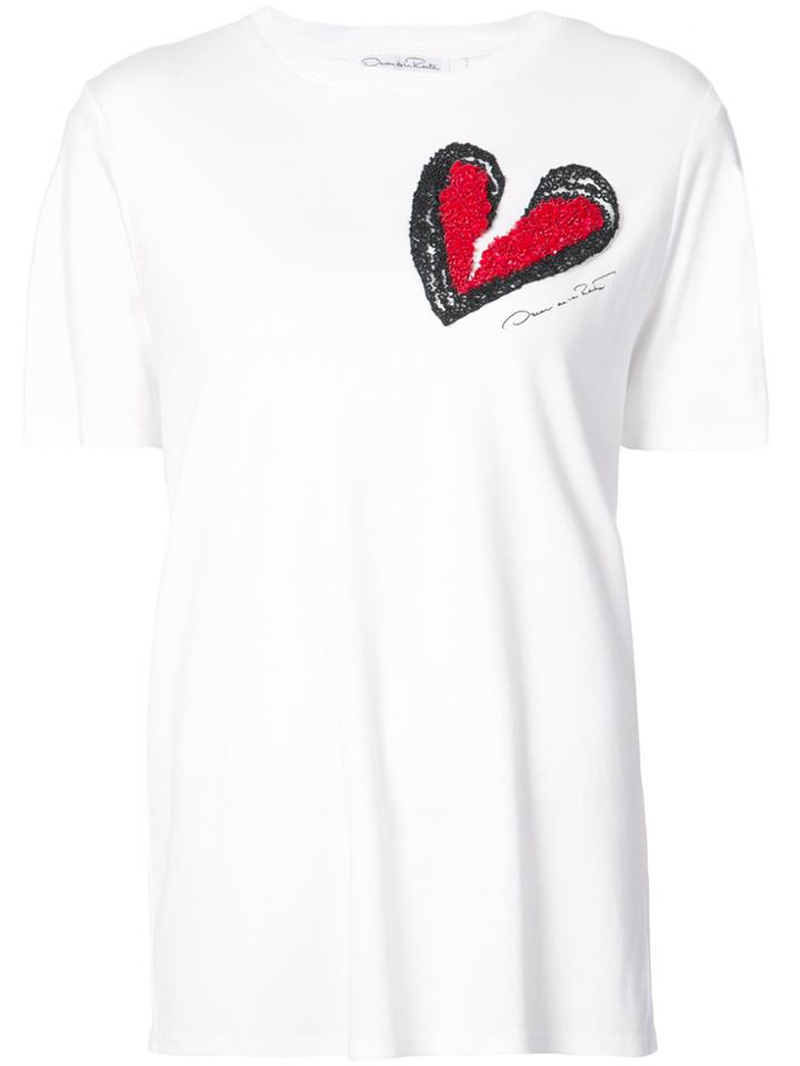 Oscar De La Renta Broken Heart T-shirt - White