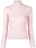 Emilio Pucci Branded Roll Neck Sweater - Pink