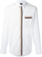 Kenzo 'ribbon' Shirt, Men's, Size: 43, White, Cotton/spandex/elastane