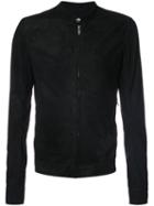 Rick Owens - Zip Front Jacket - Men - Leather/cupro - 52, Black, Leather/cupro