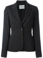 Lanvin Two Button Blazer, Women's, Size: 38, Black, Cotton/polyamide/spandex/elastane/cotton