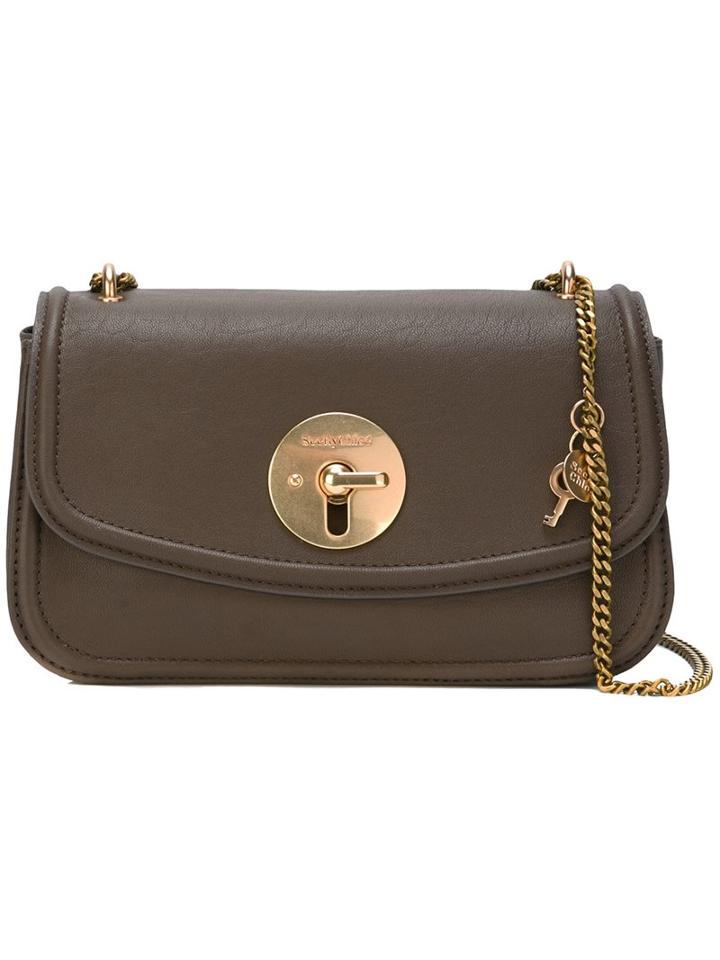 See By Chloé 'lois' Shoulder Bag, Women's, Brown, Sheep Skin/shearling/cotton
