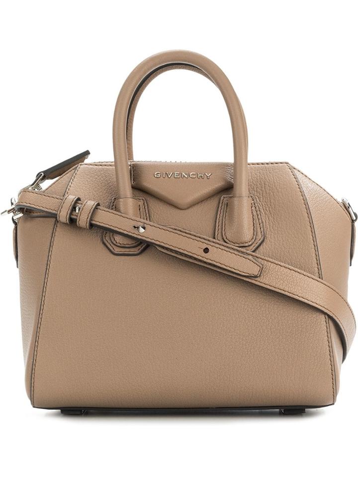 Givenchy Nude Mini Antigona Sugar Leather Tote - Neutrals