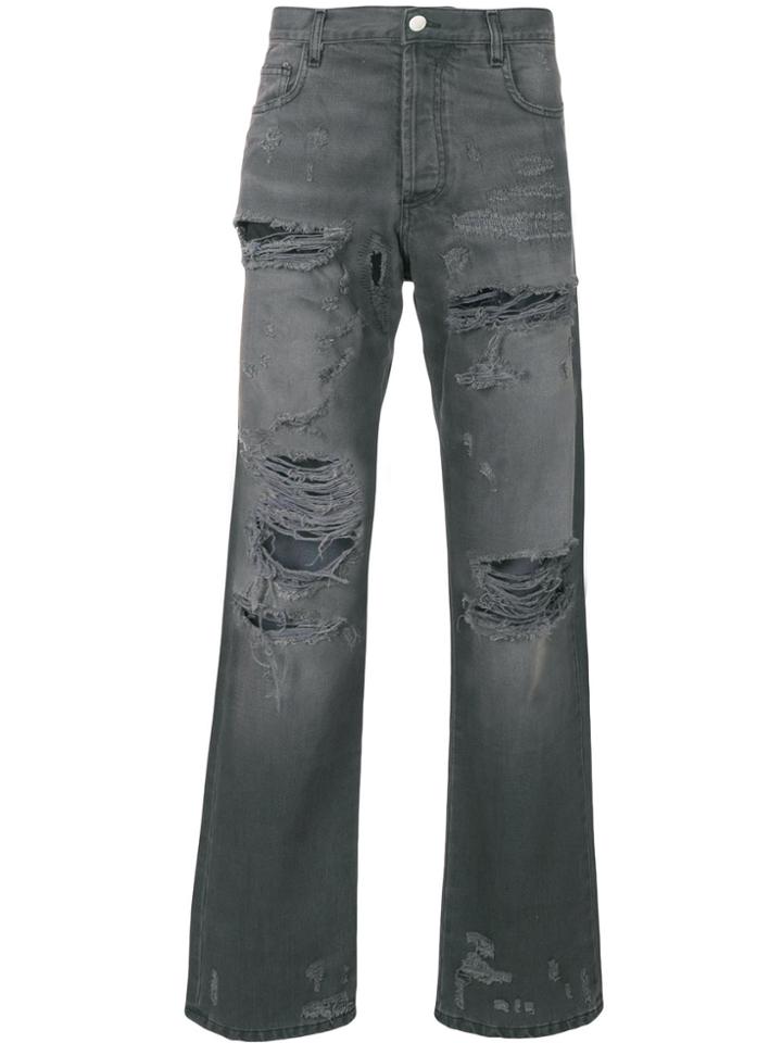 Faith Connexion Distressed Regular Jeans - Grey
