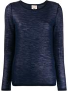 Semicouture Fine Knit Sweater - Blue