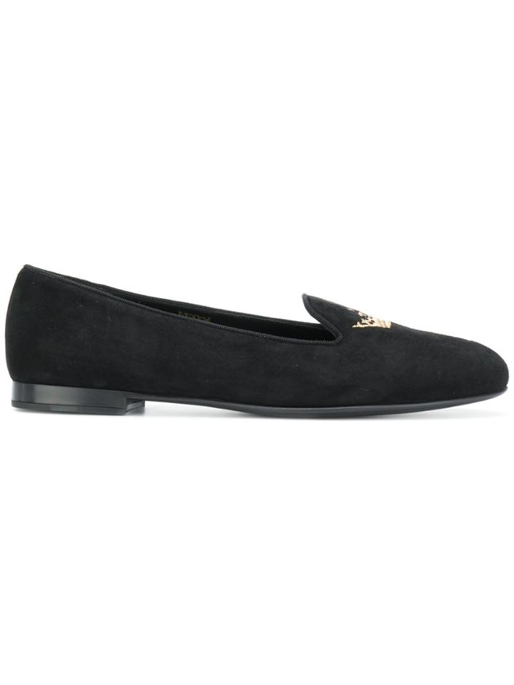 Church's Logo Printed Smoking Shoes - Black