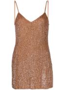 Retrofete Embellished Mini Dress - Brown
