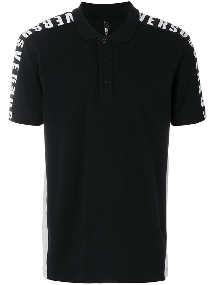 Versus Shoulder Logo Polo Shirt - Black