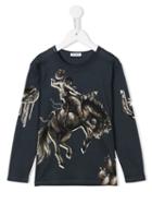 Dolce & Gabbana Kids Cowboy Print T-shirt, Boy's, Size: 10 Yrs, Grey