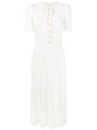 Dolce & Gabbana - Midi Dress - Women - Silk/cotton/polyamide/viscose - 48, Nude/neutrals, Silk/cotton/polyamide/viscose