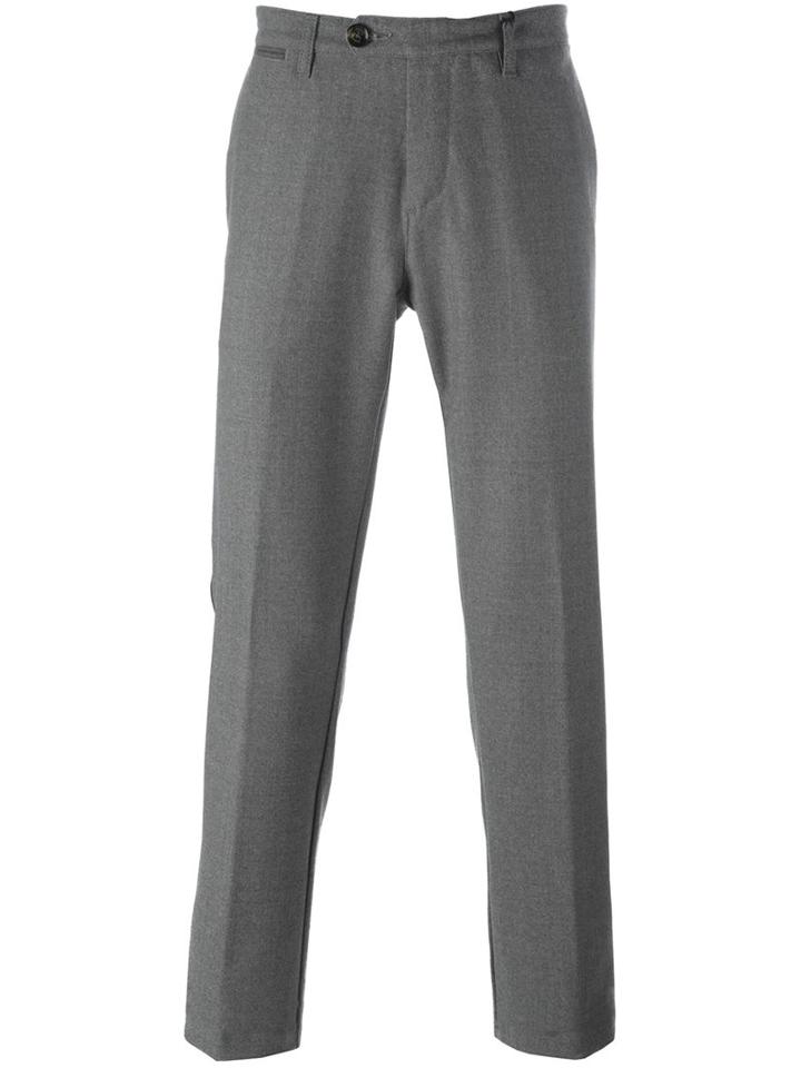Eleventy Classic Trousers, Men's, Size: 32, Grey, Spandex/elastane/wool