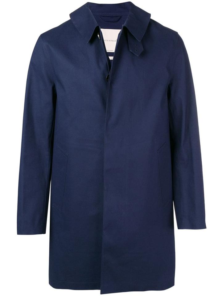 Mackintosh Ink Bonded Cotton Short Coat Gr-002 - Blue