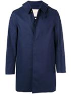 Mackintosh Ink Bonded Cotton Short Coat Gr-002 - Blue