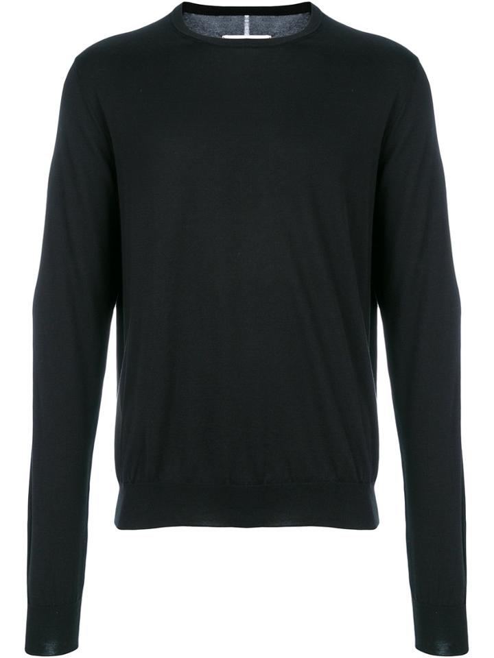 Oamc Fine Knit Jumper - Black
