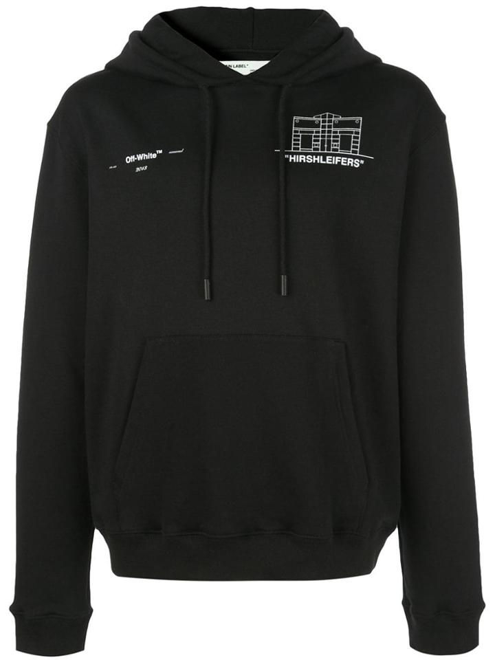 Off-white Casual Logo Hoodie - Black