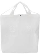 Calvin Klein Jeans Est. 1978 Large Logo Print Tote - White