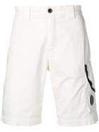 Cp Company Side Pocket Bermuda Shorts - White